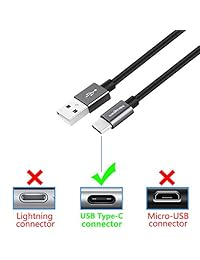 Meagoes - Cargador de coche rápido USB C, compatible con teléfonos inteligentes Samsung Galaxy S9 Plus S9 S8 Plus S8, Note 9 8, LG V40 ThinQ G7 V35 V30 G6 G5, puerto de carga rápida 3.0 con cable tipo C rápido