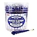 Extra Large Rock Candy Sticks: 36 Navy Blue Crystal Rock on Sticks - Blueberry - Individually Wrapped for Party Favors, for Buffet, Showers, Receptions, Bridal and Baby Showers - Old Fashioned Espeez