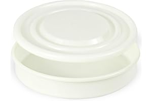 LVDALAB PVC Nylon Lab Sieve Pan with Lid, 7.9in(20cm) Diameter Sample Sifter Strainer for Industrial Lab Home