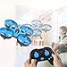 RCtown ELF Mini Drone for Kids, 2.4Ghz 6-Axis Gyro Headless Mode LED Lights Remote Control RC Quadcopter (Blue)
