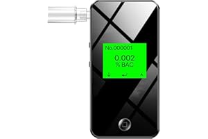 Breathalyzer, 2026 Upgraded Alcohol Breathalyzer Tester with USB Rechargeable & LCD Display, Portable Personal Breathalyzer f