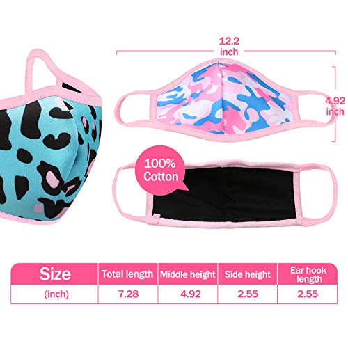 TANJALI Kids Face Covering Reusable Stylish Cloth Face Covering Age 6-16 3Pack