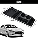 PROBASTO Tesla Model S Center Container/Cup Holder Tesla Console Container Center Storage Box for Model S 2012 2013 2014 2015 JY Silicone, Black