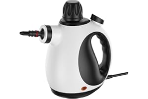 SGULNF Handheld Steam Cleaner, Pressurized Steam Cleaner with 9pcs Accessories & Safety Lock (350ml White)