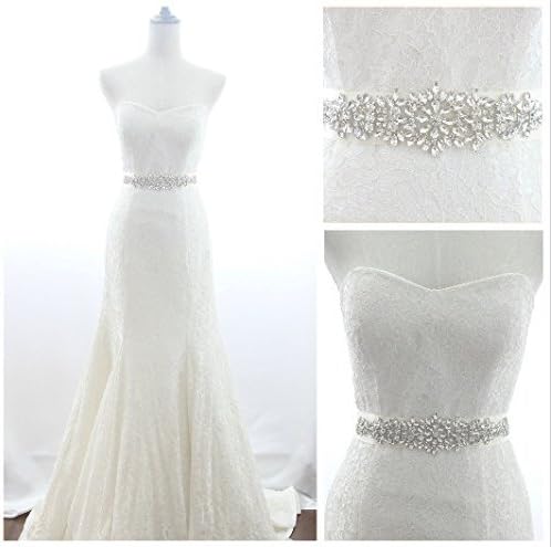 Vintage Handmade Crystal Beaded Wedding Belt Top Quality Sparkly Bridal Dress Sash Women Bridal Belt New Wedding Accessory