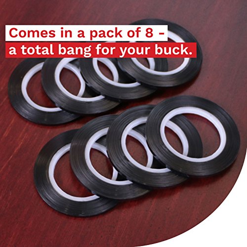 XFasten Thin Graphic Chart Line Tape (Black) (8Pack) Pricepulse