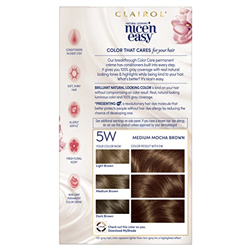 Clairol Nice N Easy Permanent Hair Color 5w Medium Mocha Brown