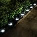 Solar Ground Lights Outdoor - YUNLIGHTS aterproof Solar Garden Lights Disk Lights Waterproof In-Ground Outdoor Landscape Lighting for Lawn Patio Pathway Yard Deck Walkway Flood Light