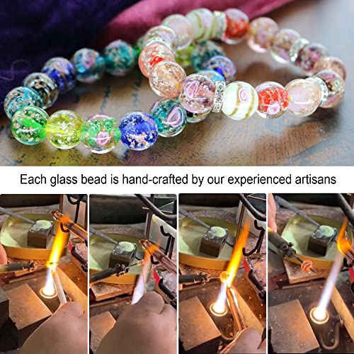 Artsy Crafts 20 Pcs Assorted Lampwork Glass Beads, Glow in The - Main Image