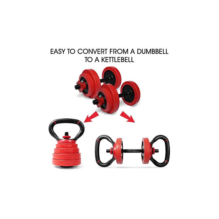 Yes4All Kettlebell Grip for Dumbbell Kettlebell Handle for Plates