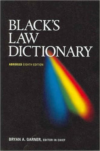 Black's Law Dictionary: Abridged Version Black's Law Dictionary: Abridged Version