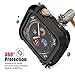 Doboli Compatible for Apple Watch Screen Protector Series 3 Series 2 38mm Case for iwatch Screen Protector Clear/Black 2 Pack