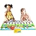 DITHIN Piano Mat for Toddler, Musical Piano Keyboard Mat Dance Mat Funny Animal Touch Carpet Musical Blanket Toys for Littler Girl Boys Birthday Xmas Presents Gifts for Baby Toddler Kids Green