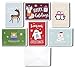 48 Pack of Christmas Winter Holiday Family Greeting Cards - Cute Animals in the Snow Designs - Boxed with 48 Count White Envelopes Included - 4.5 x 6.25 Inches