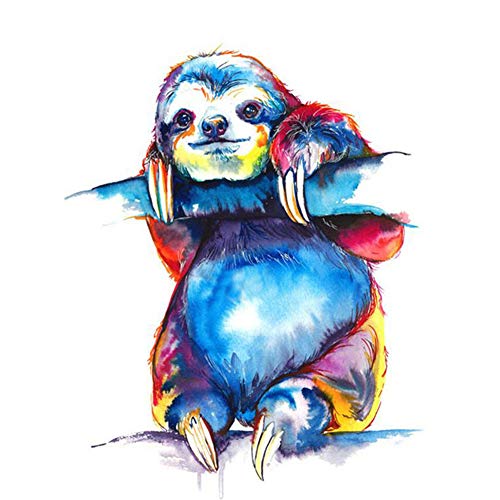 Fablcrew Sloth Pattern DIY 5D Diamond Painting Kits Full Drill Diamond Paint by Number for Adults Kids Size 30cmx40cm