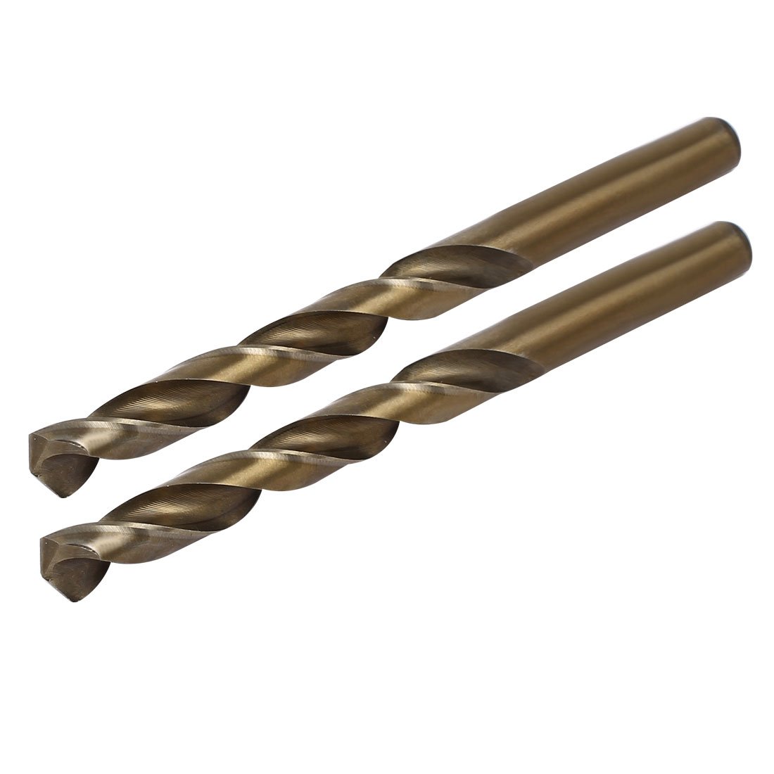 Sourcingmap 9.8mm Dia HSS Cobalt Straight Shank Metric Twist Drill Bit Drilling Tool 2pcs