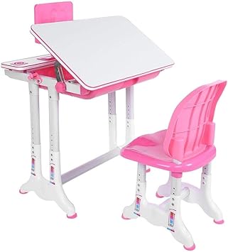 pink childs desk