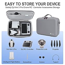 SKYREAT Mini 3 / Mini 3 Pro RC Case, Portable PU