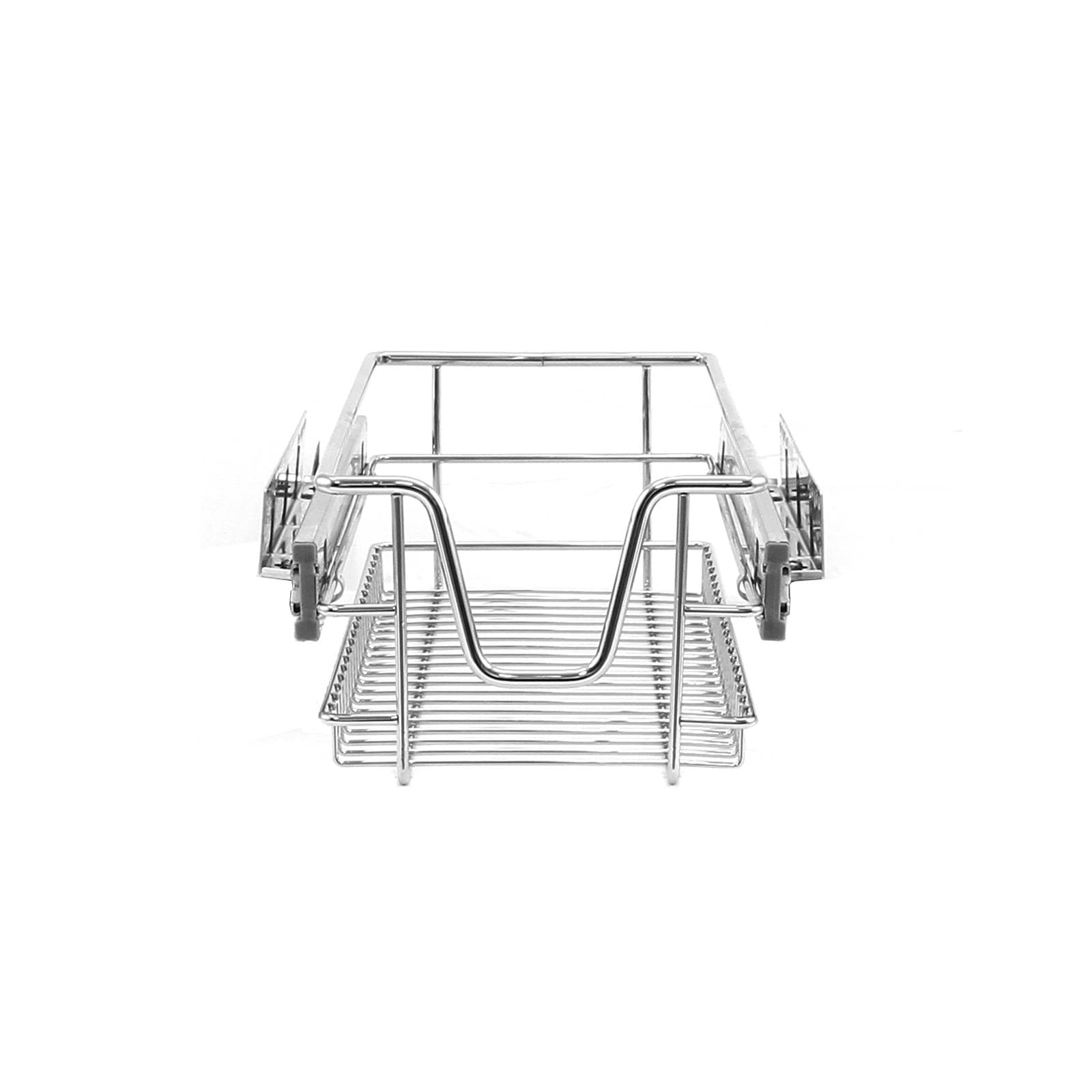 KuKoo 2 x Kitchen Pull Out Soft Close Baskets, 300mm Wide Cabinet, Slide Out Wire Storage Drawers