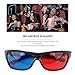 3D TV Glasses and Accessories,Black Frame Red Blue 3D Glasses for Dimensional Anaglyph Movie Game DVDthumb 1