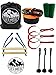Liv & Jane Co. Ninja Line Obstacle Course - 48' Set for Backyard Ninja Warrior Fun and Fitness for Kids - 8 Attachments with Tree Protectors Included (Black, Long)