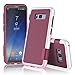 Galaxy S8 Case, S8 S VIII Case, TILL(TM) Ultra Slim 3 Color Hybrid Impact Anti-Slip Shockproof Soft TPU Hard PC Bumper Extra Front Raised Lip Case Cover for Samsung Galaxy S8 S VIII [Wine]