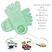 LE EMILIE Moisturizing Gel Heel Socks | Perfect for Healing Dry Cracked Heels and Feet | Infused with Aromatherapy Blend of Lavender and Jojoba Oil | 1 Pair, Green