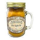 Hot Apple Pie Scented 13 oz Mason Jar Candle - Made in the USA by Our Own Candle Company