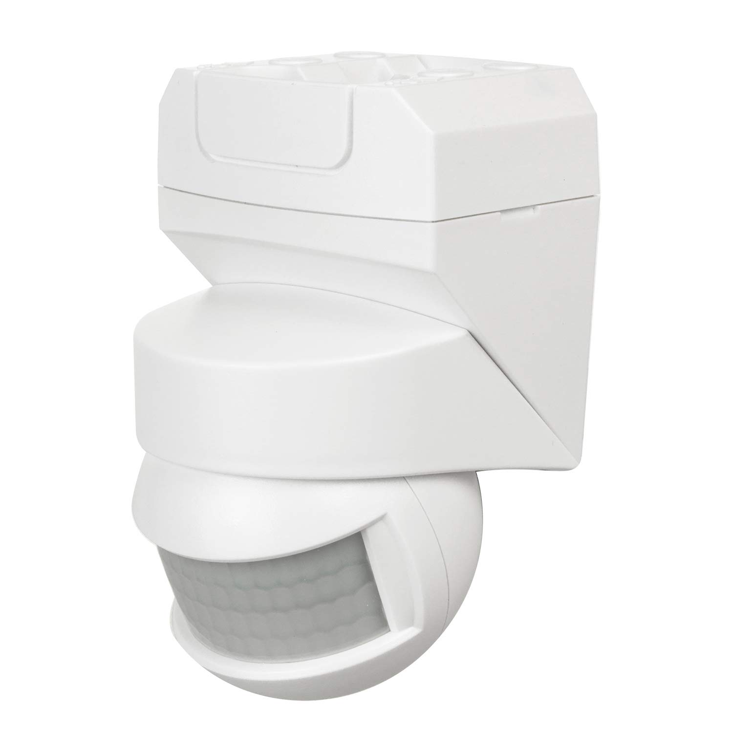 Maclean MCE295 Infrared Motion Sensor 180 ° + 360 ° Motion Detector With Twilight Sensor Up To 12m Range IP5 (White)