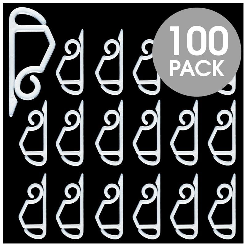 Hang Ups 100 Gutter Hooks for Outdoor Lights and Christmas Decorations