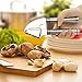 Garlic Press, Kealive Stainless Steel Garlic Mincer and Peeler Set, Durable and Dishwasher Safe Garlic and Ginger Crusher for Kitchen