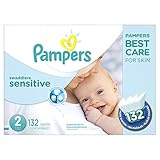 Pampers Swaddlers Sensitive Diapers Size 2 132 Count by Pampers