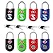 Sure Lock TSA Approved Luggage Locks Mini Size Lock with Keys for Travel, Zinc Alloy Body with Steel Shackle, Key Alike, Key Alike in The Same Package