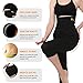Gowhods Women's High Waist Slimming Sweat Sauna Pants Stitching Fabric Compression Hot Thermo Body Shaper Capri Leggings for Waist Training and Fat Burning
