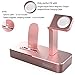 OLEBR Apple Watch Series 3 Stand,iPhone X/8/8Plus7/7Plus/6s/6s Plus Dock,[2 in 1 Charging Dock] Apple Watch Charging Stand, Aluminum Charger Station for iWatch Series 3/2/Series 1/Nike+,iPhone 5 …