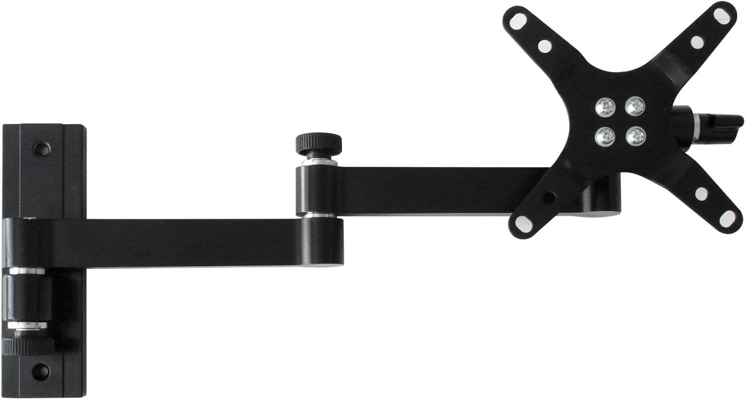 TECHLY ICA-LCD 104BK 30 "Black – Flat panel wall mount (75 x 75,100 x 100 mm, Black, 75 x 75 mm, 100 x 100 mm, -15 – 15 °)