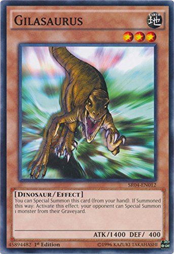 Yu-Gi-Oh! Gilasaurus - SR04-EN012 - Common - 1st Edition - Structure Deck: Dinosmasher's Fury (1st Edition)