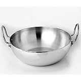 Shourya Trading, Induction Aluminium Kadai No.12,Size 8.7 Inch,Kadhai/Frying Pan/Cookware pan,Set of 1,Thickness 4 mm,silver