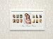 My First Year Baby Picture Frame – Solid Wooden Photo Frame - Fits One 4