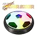 Hobbylane Hover Soccer Ball Kids Electric Football, Size 4 Disc Ball With LED Lights Foam Bumpers Indoors Outdoors Training Football with Parents Game As Hockey Ball Gliding Ball Kicking Play Ball