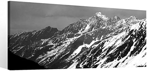 Amazon De Leinwand 1 Tlg Schwarz Weiss Berge Berg Landschaft Winter Schnee Bilder 9c350 Holz Fertig Gerahmt Direkt Vom Hersteller 1 Tlg Bxh 80x40cm