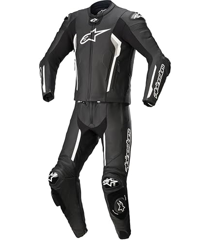 Alpinestars Missile V2 Leather One-Piece Motorcycle Suit - Size 46 Black/Red | Tech-Air Ready, CE AAA Rated
