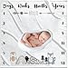 47x47inch Baby Monthly Milestone Blanket for Boys n Girls - Soft Thick Month Blanket For Baby Pictures - Perfect Baby Milestone Blanket - Premium Baby Month Blanket - Unique Baby Photography Props
