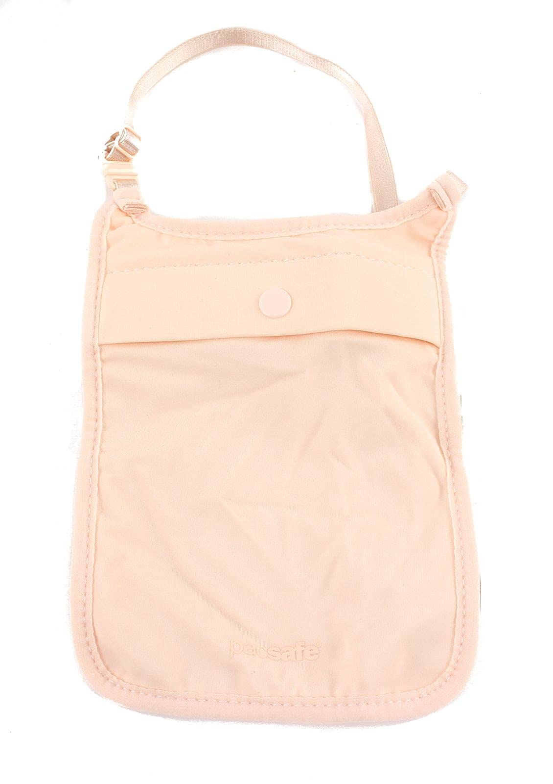 Pacsafe Coversafe S75 Neck Pouch Canvas & Beach Tote Bag, 18 cm, Orchid Pink