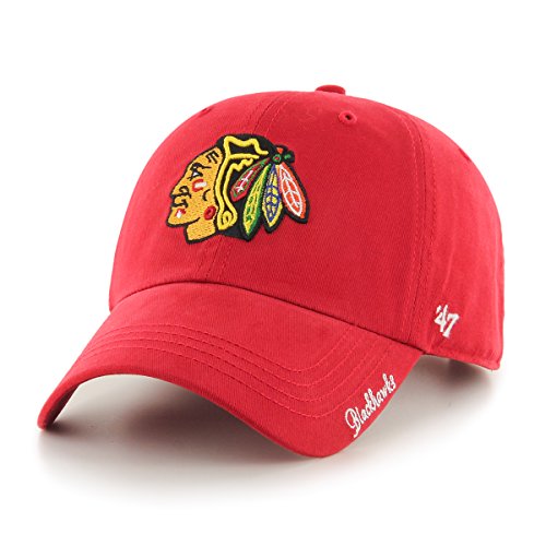 NHL Chicago Blackhawks Women's '47 Miata Clean Up Adjustable Hat, Red