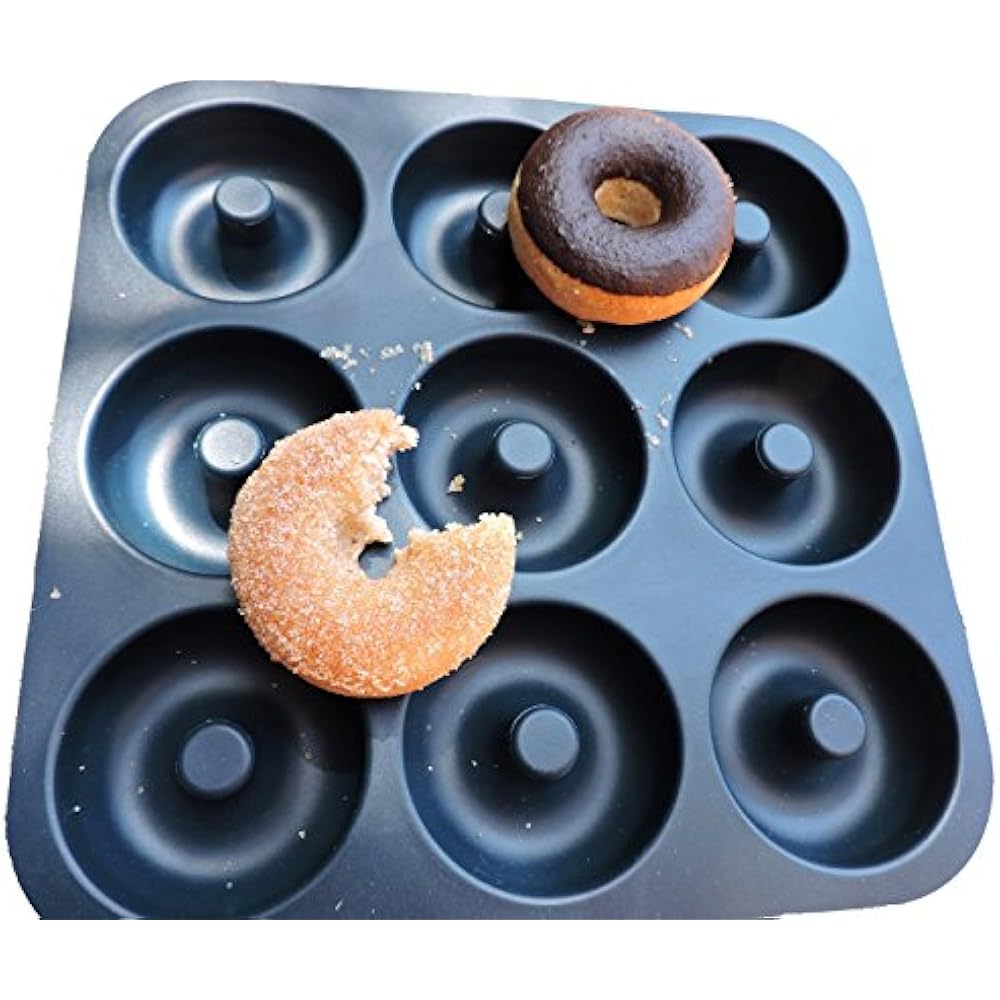 Large Professional Grade NonStick Silicone Donut Pan, Makes 9 Full Size Donuts, 743272385283 eBay