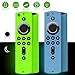 [2 Pack ] Firestick Remote Cover Glow, Silicone Fire Remote Cover Compatible with 4K Firestick TV Stick, Firetv Remote Cover, Lightweight Anti Slip Shockproof Firetv Remote Cover primary