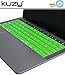Kuzy Compatible with MacBook Pro Keyboard Cover with Touch Bar for 13 and 15 inch 2019 2018 2017 2016 (Apple Model A2159, A1989, A1990, A1706, A1707) Silicone Skin Protector, Green