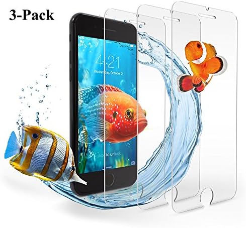iPhone 7 Screen Protector, Hotbin [3-Pack] Ballistic Tempered Glass, 3D Touch Compatible Screen Protection for Apple iPhone 7