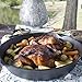 Bayou Classic 7439 16-in Cast Iron Double-Handled Skillet w/Pour Spouts Features Large Loop Handles Perfect For Breakfast Roast Pan Frying Sautéing and Baking